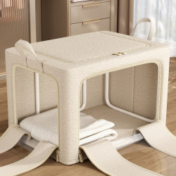 Clothing Storage Box, Household Clothing Wardrobe Storage Organizer, Quilt Fabric Storage Bag, Foldable Storage Box