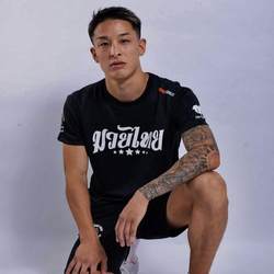 Tiger Boxing Gym Pure Cotton Sports Kick Boxing Martial Arts Training Men's T-shirt Muay Thai Fighting Competition Sanda Short Sleeve Customization