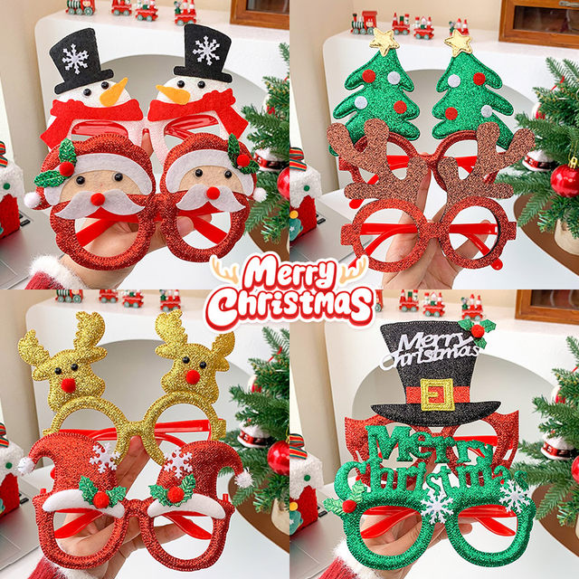 Christmas Funny Glasses Frame Santa Claus Personalized Decoration Adult Trendy Party Party Exaggerated Decorative Props