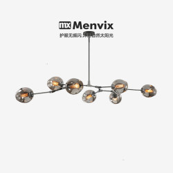 Menvix Scandinavian Modern Minimalist Creative Stylish Designer Living Room Dining Room Bedroom Lamps Magic Bean Molecular Chandelier