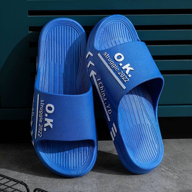 Sports slippers for men, trendy summer thick-soled home bathing non ...