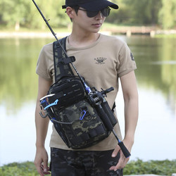 Multi-layer pluggable rod large capacity outdoor lure bag
