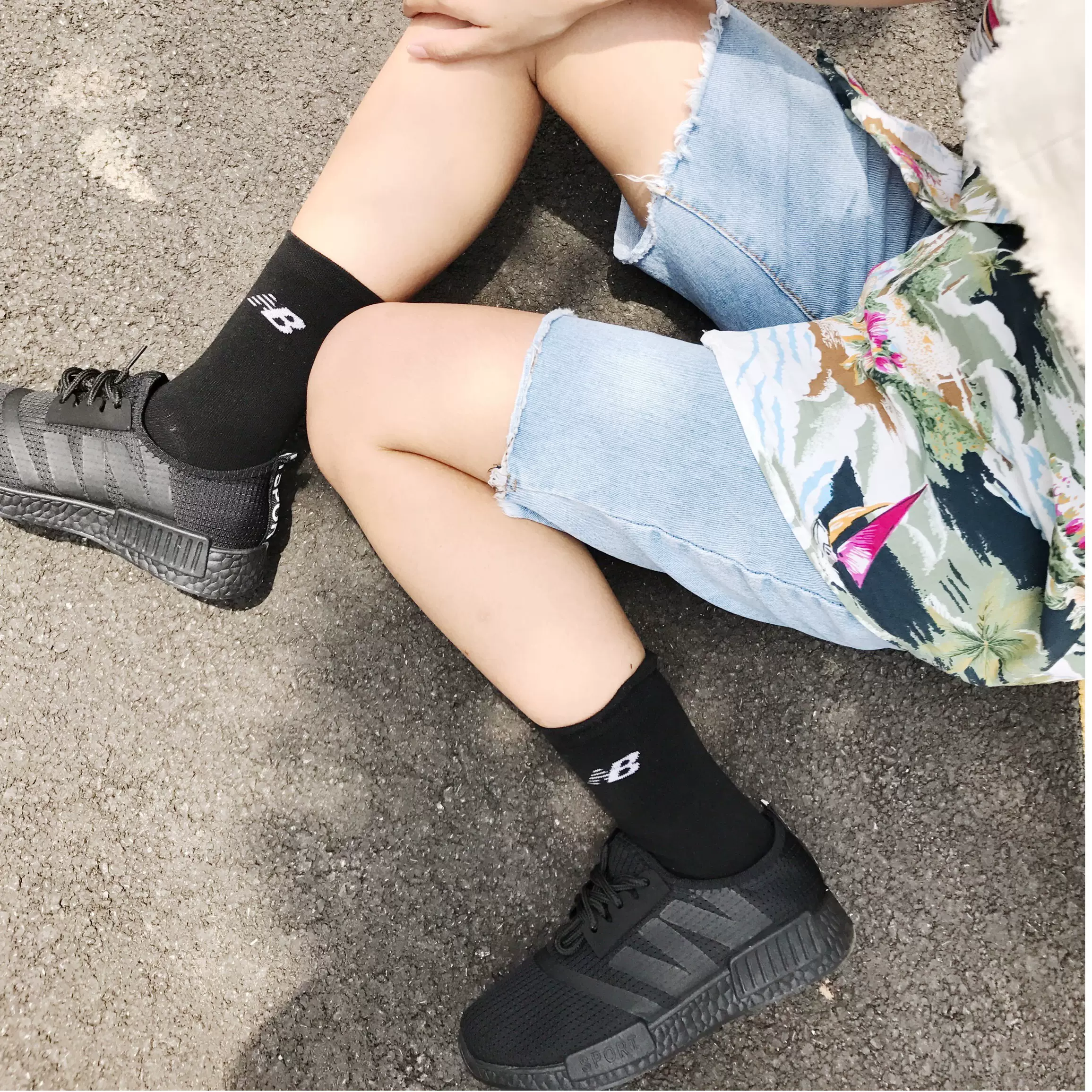 Koka One韩国ulzzang运动鞋休闲鞋黑色百搭透气跑步鞋情侣潮