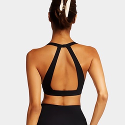 2025 Autumn European and American Style Yoga Wear Sports Bra Vest for Women with Large Back Exposure, Beautiful Back, with Chest Pads, Fitness Underwear, Sexy