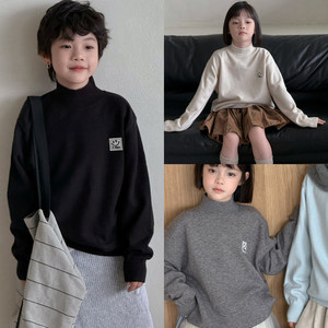 
G+ children's clothing for boys and girls, autumn and winter style pullover sweaters for middle and large children, Korean style children's bottoming shirts trendy 528002