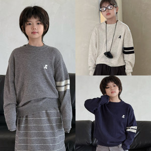 
G+ children's clothing, boys' and girls' bottoming shirts, autumn clothing, medium and large children's knitted sweaters, Korean style children's long-sleeved tops, trendy 52838
