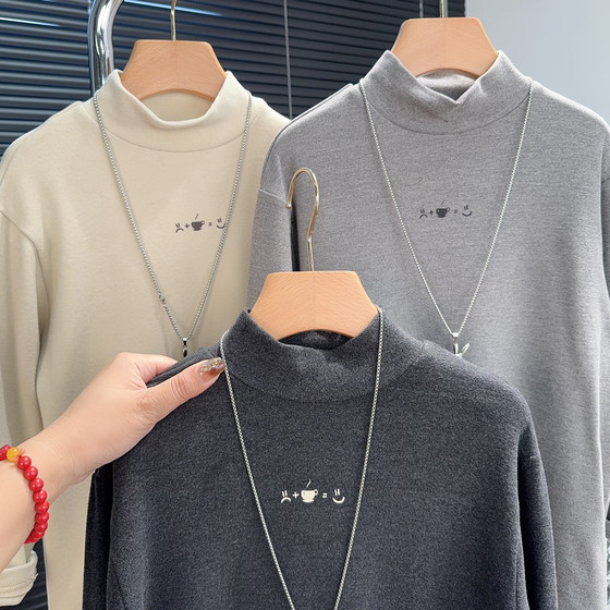 
Big E Little E children's clothing children's German velvet bottoming shirt winter style medium and large children's warm long-sleeved T-shirt boys and girls tops 1109