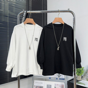 
Xiduoduo children's clothing boys' long-sleeved T-shirts spring clothing for middle and large children pure cotton casual sweatshirts Korean style children's handsome tops