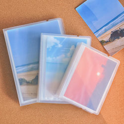 Simple Photo Album, Photo Collection Album 4 5 6 8 9inch Large 7 Laminated Photo Postcard Storage Card Collection Album