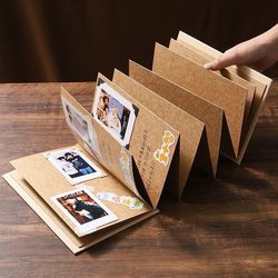 Accordion Foldable DIY Photo Album Pop-Up Book LAOSHU Blank Pages Handmade Couple Friends Best Friend Commemorative Creative Gift