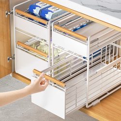 Japanese bathroom sink storage rack bathroom cabinet floor-to-ceiling pull-out cabinet layered rack organization and storage artifact