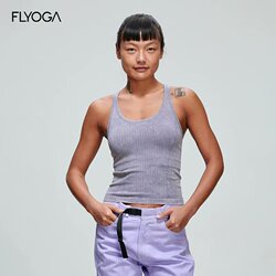 Flyoga Feilan Yoga Fitness Vest with Chest Pads, Beautiful Back, Racerback Sports Top, Size Is a Bit Large 33201