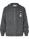 AHCN (Ambition of Abundance) American retro badge atmosphere hooded sweater cardigan autumn and winter sweater jacket