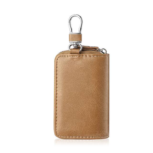 Key bag men's business leather waist hanging large -capacity multi ...