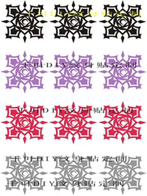 Vampire knight tattoo sticker cone, zero -tattoo sticker, Lan Lanshu Waterproof COS Buy Two Get One