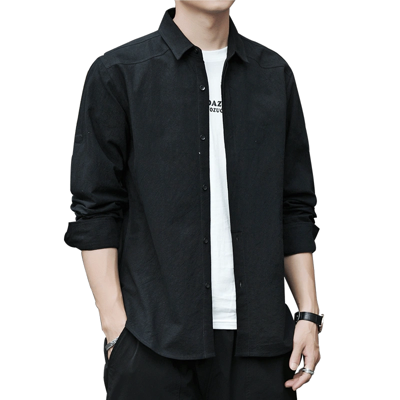 国潮刺绣短袖衬衫男生夏季2024新款港风宽松潮牌高街休闲衬衣外套-Taobao Malaysia