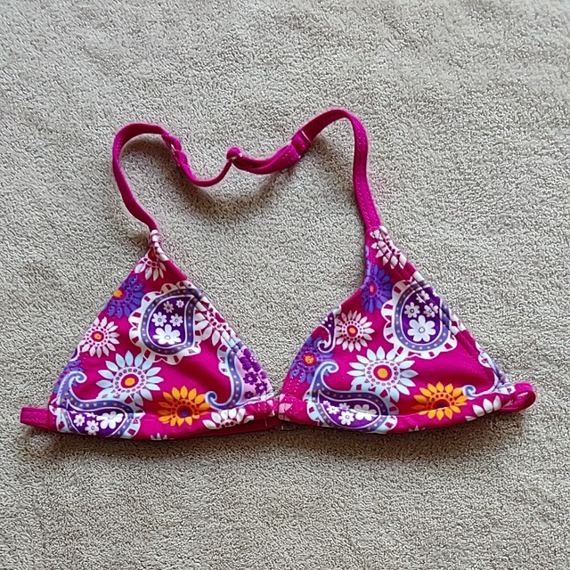 
F578 foreign trade original high quality fashion retro print girls triangle cup bikini swimsuit special price