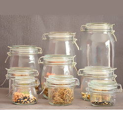 Lead-free snap-on milk powder honey bottle sealed storage jar