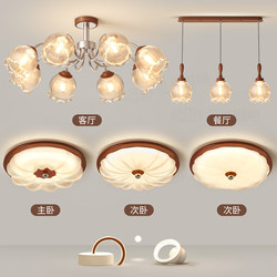 Vintage-Style Living Room Ceiling Light 2026 New Model French Retro Main Light Vintage Lighting Fixtures Whole House Package Set