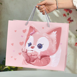 Lina Belle Gift Bag, Exquisite Birthday Gift Bag, Packaging Bag, Hard Paper Bag, Extra Large High-Value Shopping Gift Bag