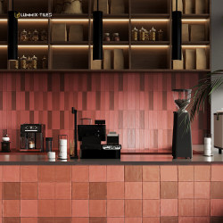 Solid color long handmade bricks 57*239 wall counter red yellow retro surface glossy surface decoration