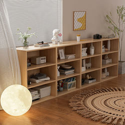 Bookshelf Storage Rack Floor-Standing Home Storage Small Bookcase Desktop with Wall-Mounted Storage Cabinet Multi-Layer Children's Grid Cabinet