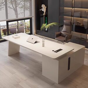 
Designer painted office desk medical beauty consultation desk Italian minimalist boss desk beauty salon milk tea computer desk