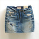 Korean purchasing agent LOLITA women's summer hip-pack half-body denim skirt pure cotton casual old embroidered short skirt without lining