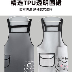 Kitchen Cooking Apron, Sleeveless Waterproof Apron, Catering, Aquatic Products, Pet Shop, Translucent Tpu, No-Wash Work Clothes