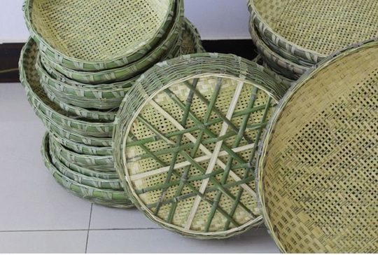 竹編み ちりとり籠(竹細工) 竹編み ちりとり籠(竹細工) 白竹の鉄鉢（てっ