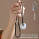 Jade pendant jade pendant jade rope necklace rope pendant black rope no tie-up safety buckle hanger neck gold pendant rope