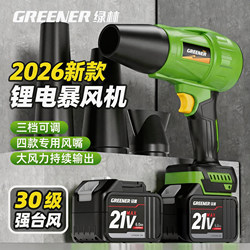 Green Forest Lithium Battery Violent Turbo Fan High-Power Powerful Blower Dust Removal Tool Industrial Blower Dust Removal