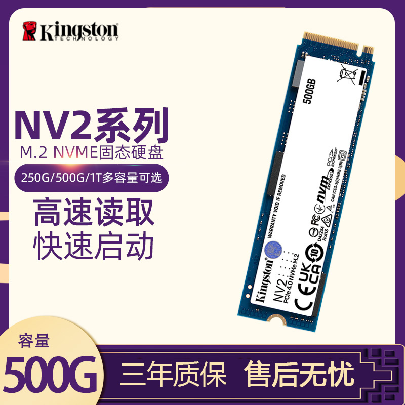 KINGSTON NV2 Ʈ ָ Ʈ ̺ 500G ũž ǻ ũž NVME SSD ϵ ̺-