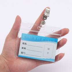 Waterproof Doctor Nurse Badge Clip Work Id Card Holder Work Badge Badge Badge Holder Employee Brand Shell Clip Buckle