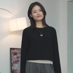 
Super skin-friendly imported sheep wool hollow thick needle sweater short top thick needle pullover sweater