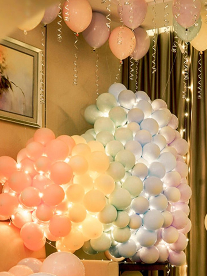 生日场景布置装饰气球墙