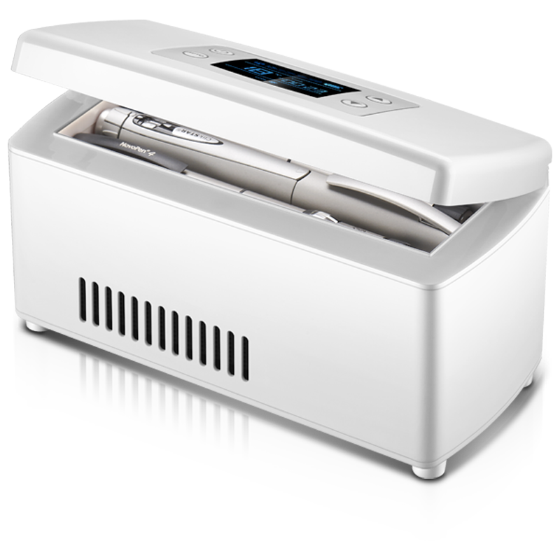 Produktbild von Kühlbox Für Insulin Insulin Kühlbox Elektrisch - Medikamenten Kühltasche Mit Digitalem Display, 2-8°C, Inkl. 3 Batterien Temperaturkontrolle 2-8°C
