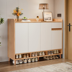 Solid Wood Shoe Cabinet for Home Entrance, Indoor Storage Cabinet, Integrated Wall-Mounted 2025 New Model, Hallway and Corridor Shoe Rack