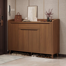 Solid Wood Shoe Cabinet for Home Entrance, Entryway Storage Cabinet, Integrated Wall-Mounted 2025 New Model, Popular High-End Shoe Rack