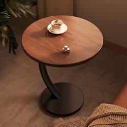 Walnut Side Table Small Table Coffee Table Sofa Side Cabinet Trendy Mini Round Table Living Room Corner Table Storage Table Bedside Table