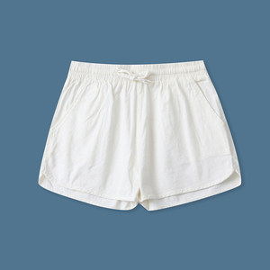 
Candy color cotton and linen shorts, summer new foreign trade women's clothing, versatile elastic waist, diagonal pockets, large size casual pants 19950
