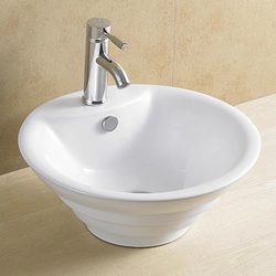 Countertop Basin, Art Basin, Bathroom Washbasin, Balcony Washbasin, Hotel Apartment Round Ceramic Washbasin