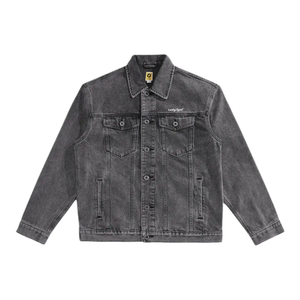 
Wall Crack Recommendation (Bird) Spring and Autumn Men's Washed Denim Jacket Fashion Tiger Embroidered Loose Jacket C1121/G7