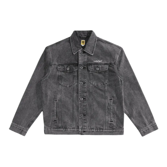 
Wall Crack Recommendation (Bird) Spring and Autumn Men's Washed Denim Jacket Fashion Tiger Embroidered Loose Jacket C1121/G7