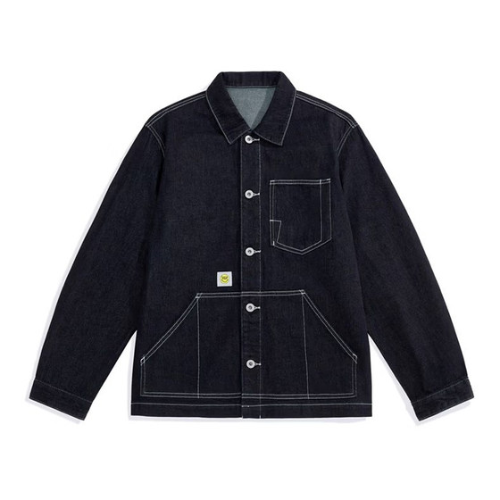 
(Bird) Spring men's denim jacket fashionable seam marked stitching pocket denim jacket loose and trendy C1227/