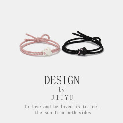 Cute Cat Hair Ties for Couples and Best Friends, Sweet Hair Ties, High-Elasticity Rubber Bands, Durable and Unique Hair Accessories from Japan and Korea