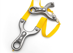 
Mini flat leather bow fast pressing stainless steel slingshot collection Da Power Genuine Zhang Zhongbao high-precision new small naked bow