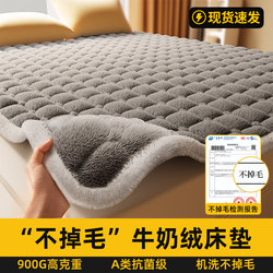 Milk Velvet Mattress, Winter Fleece-Lined and Thickened Flannel Mattress, Home Soft Mattress Pad, Quilt Base Mattress Pad