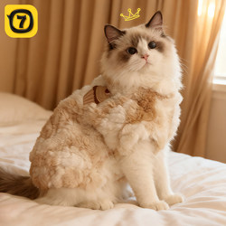 Cat Clothes for Autumn and Winter, Warm Ragdoll Devon Kitten Vest, Winter Cotton Coat with Fleece, Winter Pet Clothing for Cats