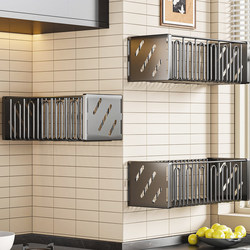 Lin's Bathroom Storage Rack, No-Drill Wall-Mounted Organizer for the Bathroom, Toilet Wall-Mounted Washbasin Hanging Basket